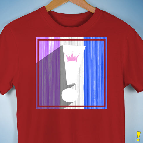 Drag Pride Flag Exclamation Point Premium Unisex T-Shirt - Red